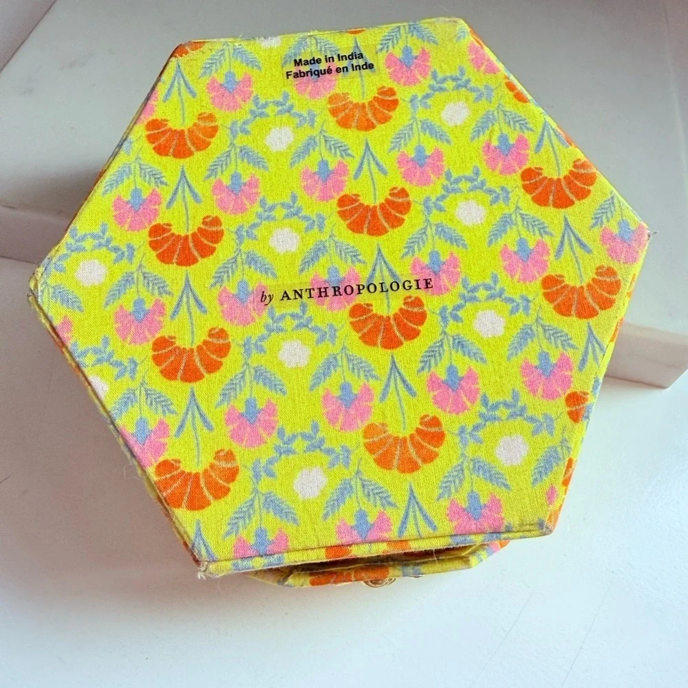 Anthropologie Annie Floral Jewelry Box